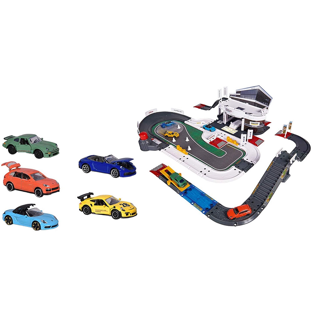 Jucarii copii :: Masinute si piste masinute :: Pista de masini Majorette Creatix Porsche Experience Center cu masinute